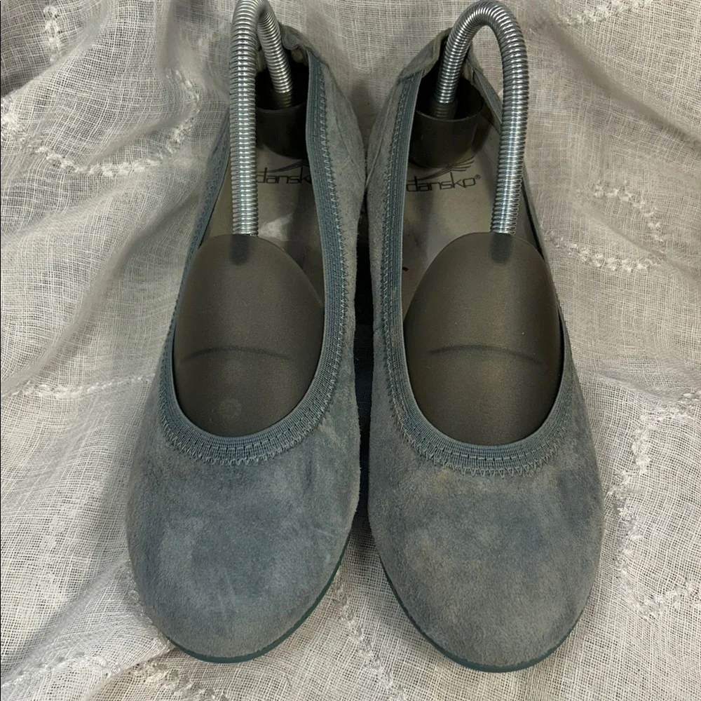 Dansko leather ballet wedge shoes